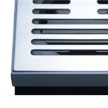 SANSICO STAINLESS STEEL GRATING BAMBOO PLASTIC COLLAR S2BB1R 6"X6"