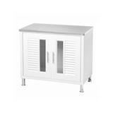 KING BASE CABINET STAINLESS STEEL TOP NUVO WH