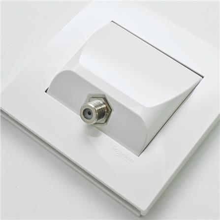 SCHNEIDER VIVACE 1GANG CABLE TVF CONNECTOR-TV/AUDIO (ASTRO)