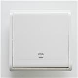 SCHNEIDER PIENO 20A 1 GANG DOUBLE POLE  SWITCH WHITE