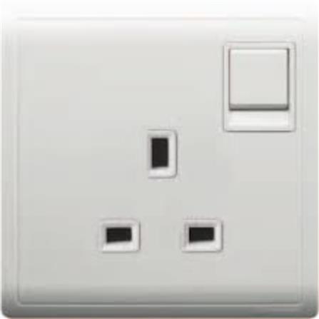 SCHNEIDER PIENO 13A 1 GANG SWITCH SOCKET WHITE (SINGLE SOCKETS) E8215C G11