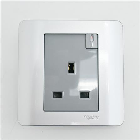 ZENCELO 13A 1 GANG SWITCH SOCKET SA SCHNEIDER