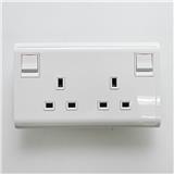PIENO 13A TWIN GANG SWITCH SOCKET WE SCHNEIDER
