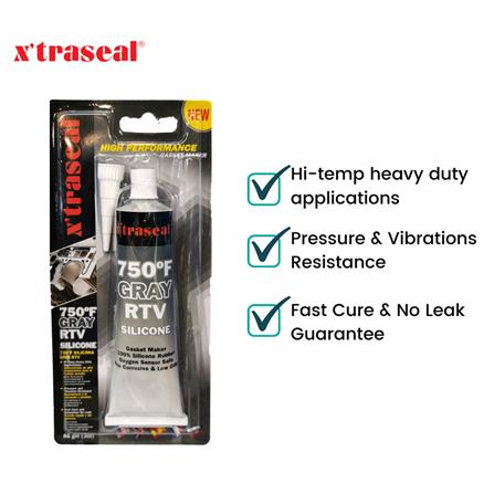 X'TRASEAL 625F BLACK RTV SILICONE GASKET MAKER. 85GM