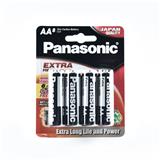 EXTRA AA 1.5V ZINC CARBON BATTERY PANASONIC UM3SHD/8B2F BLACK