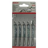 BOSCH JIGSAW BLADE  T111C (Corse Quick Cut) (Wood) 2-30mm 5PCS/PACK