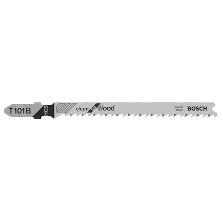 BOSCH JIGSAW BLADE T101B (Fine Straight Cut)(Wood) 4 - 30mm 5PCS/PACK