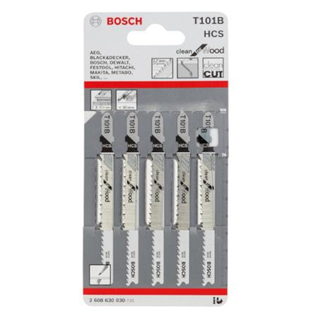 BOSCH JIGSAW BLADE T101B (Fine Straight Cut)(Wood) 4 - 30mm 5PCS/PACK
