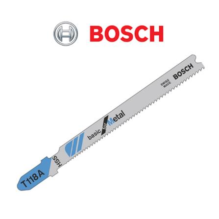 BOSCH JIGSAW BLADE T118A (Straight Cut)(Metal) 1.5 - 3.0mm 5PCS/PACK