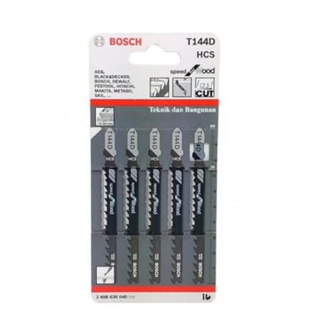 BOSCH JIGSAW BLADE  T144D (Straight Quick Cut) (Wood) 6-60mm 5PCS/PACK