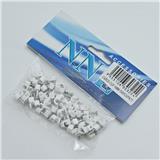 MASTAR CABLE CLIP 4MM 50PCS WHITE