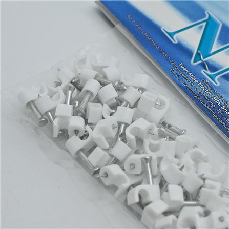 MASTAR CABLE CLIP 4MM 50PCS WHITE