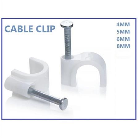 MASTAR CABLE CLIP 5MM 50PCS WHITE