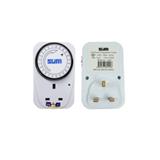 SUM PLUG-IN SOCKET PROGRAMME TIMER 24HOURS WHITE