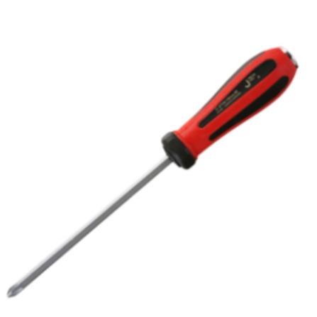 JE TECH GO THRU  SOFTGRIP SCREWDRIVER 8" (+)