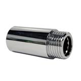 ANA CHROME PLATED FEMALE MALE BRASS SOCKET 1105-450 (50MM HEIGHT) SILVER