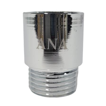 ANA CHROME PLATED FEMALE MALE BRASS SOCKET 1105-420 (20MM HEIGHT) SILVER