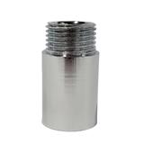ANA CHROME PLATED FEMALE MALE BRASS SOCKET 1105-430 (30MM HEIGHT) SILVER