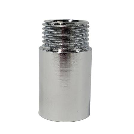 ANA CHROME PLATED FEMALE MALE BRASS SOCKET 1105-430 (30MM HEIGHT) SILVER