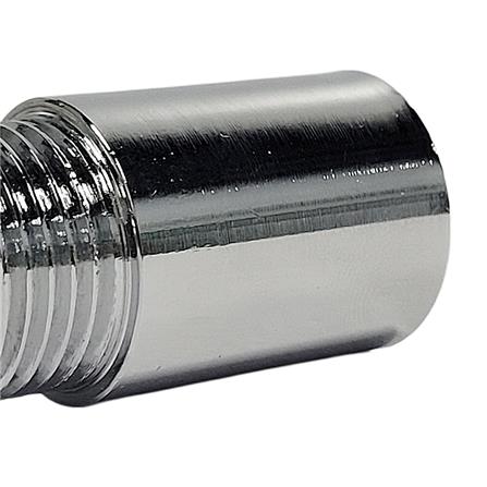 ANA CHROME PLATED FEMALE MALE BRASS SOCKET 1105-430 (30MM HEIGHT) SILVER