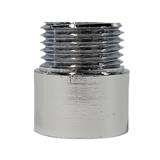 ANA CHROME PLATED FEMALE MALE BRASS SOCKET 1105-415 (15MM HEIGHT) SILVER