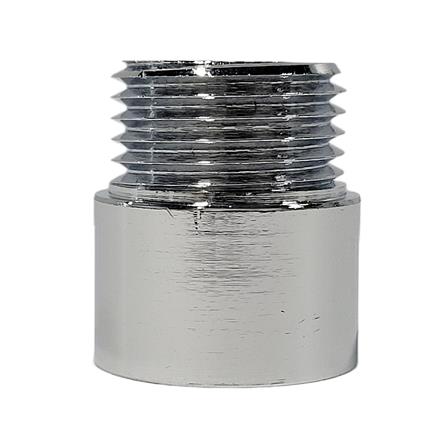 ANA CHROME PLATED FEMALE MALE BRASS SOCKET 1105-415 (15MM HEIGHT) SILVER