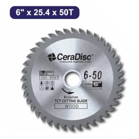 CERADISC CIRCULAR SAW BLADE 6" (50T 6-50)
