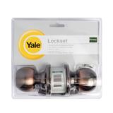 YALE BATHROOM KNOB KN-VCA5122US11 ANTIQUE COPPER