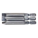 MAKITA SLOTTED SCREWDRIVER BIT 70MM 3PCS 798302-3