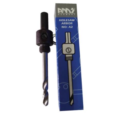 AMS HOLE SAW ARBOR A2 - 9/16"-1.3/16"x3/8"
