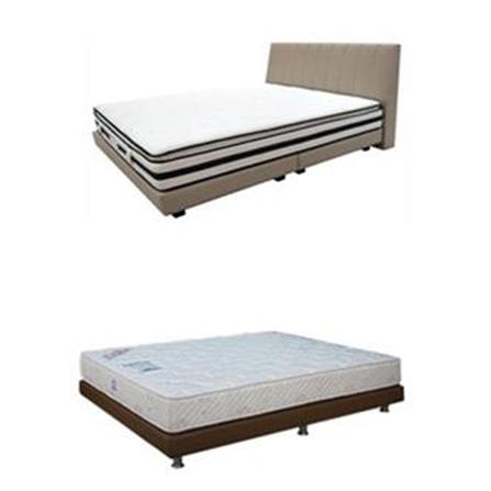 SILENTNIGHT BEDFRAME BR121&BH OFF/WH SUPER SINGLE