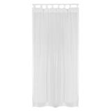 TAB TOP SHEER CURTAIN HOME LIVING STYLE RIN 130X220CM WHITE