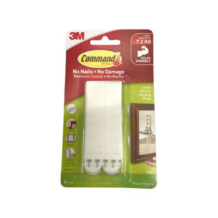 COMMAND PICTURE HANGING STRIP LARGE 17206ANZ WHITE