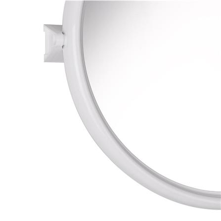 BATH TIME PLASTIC ROUND MIRROR SET 3PCS BM03 WHITE (45X52 CM)