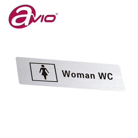 AVIO DESTINATION BOARD-WOMAN WC 17.2X5CM