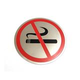 AVIO DESTINATION BOARD ROUND STEEL PLATE SIGN-NO SMOKING