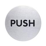 AVIO DESTINATION BOARD ROUND STEEL PLATE SIGN-PUSH EACH