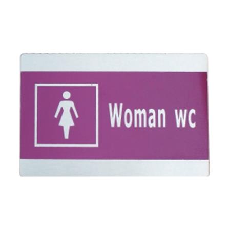 AVIO DESTINATION BOARD-WOMAN WC 8.3 X 12.5CM