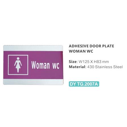 AVIO DESTINATION BOARD-WOMAN WC 8.3 X 12.5CM