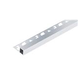 DP CORNER TRIM ALUMINIUM SQUARE CAS122011 SAND SILVER  2M
