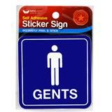 UNICORN SIGNAGE MALE STICKER USS-805 BLUE/WHITE STICKER