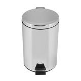 ROUND DUSTBIN PEDAL ACCO HP-007 12L SILVER