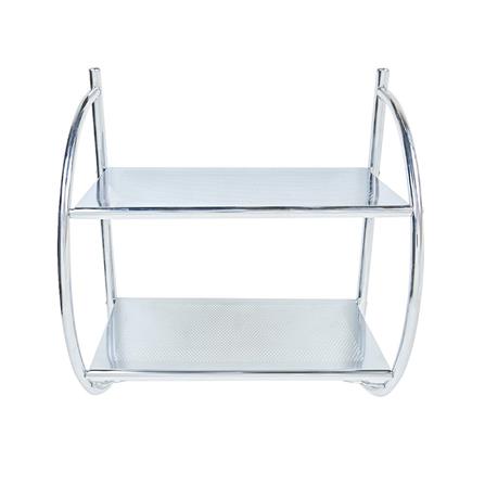 MOYA BATH RACK 2TIER 12010C SILVER (H54XW44XD26 CM)