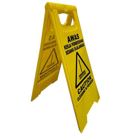 SECA-TRAC FLOOR SIGN - CAUTION CLEANING IN PROGRESS