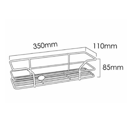 SORENTO WIRE BASKET SRTBLK700 3HP STAINLESS STEEL 304 (H8.50XW3.5XD11 CM)