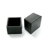 VIO SQUARE FLOOR STOPPER HOLLOW COVER CAP 1-1/2" 4PCS EACH BLACK