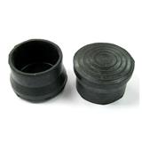 AVIO ROUND FLOOR STOPPER HOLLOW COVER CAP 1-1/4" 4PCS EACH BLACK