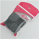 AVIO SQUARE FLOOR STOPPER HOLLOW COVER CAP 3/4 BLACK 4PCS