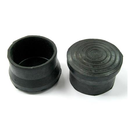 AVIO ROUND FLOOR STOPPER HOLLOW COVER CAP 2" 4PCS EACH BLACK