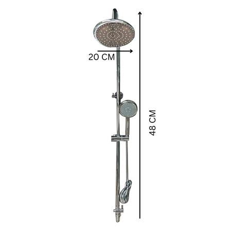 RAIN SHOWER BATHROOM RASLAND STAINLESS STEEL